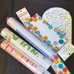 Teacher Must Have Bundle Multicolor Smiley Face Classroom Decor borders, posters